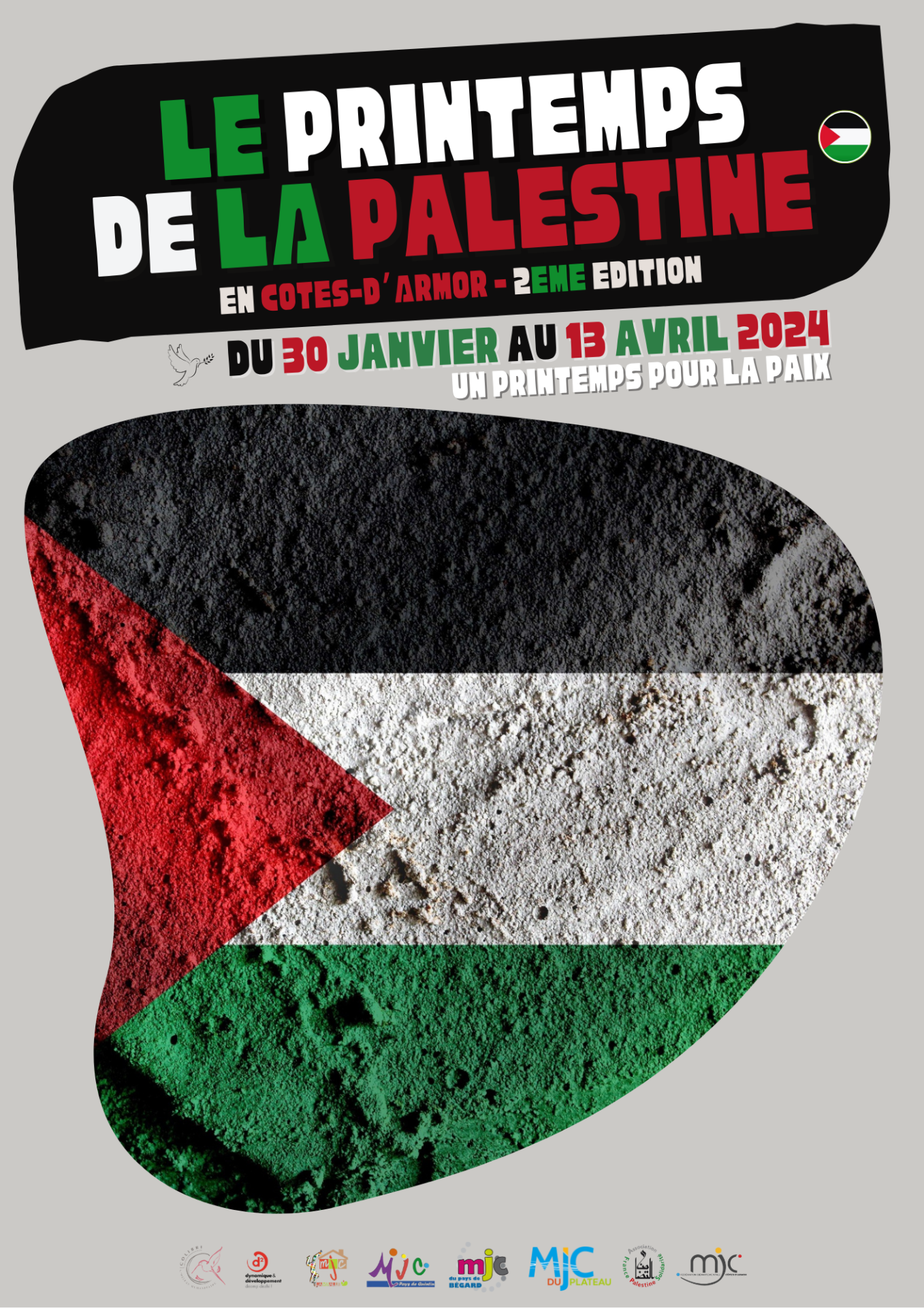 Affiche 1 le printemps de la palestine 2024