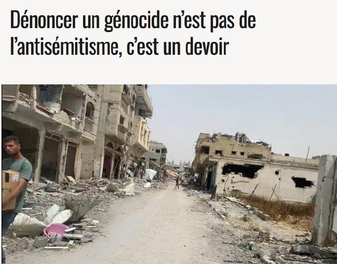 Denoncer un genocide